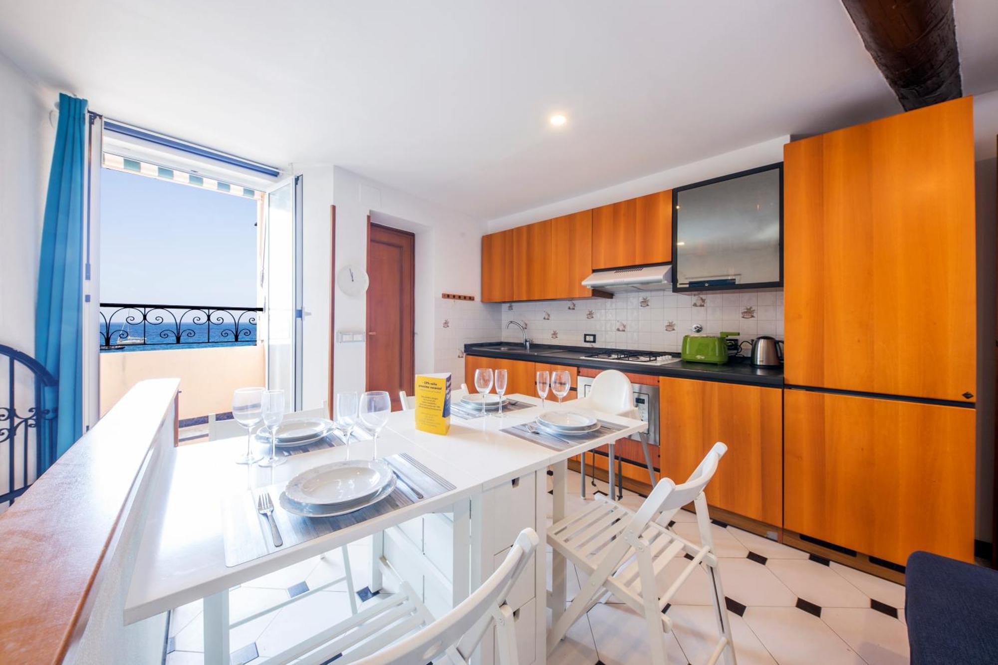Casaviva Family Beachfront House In Camogli Exterior foto